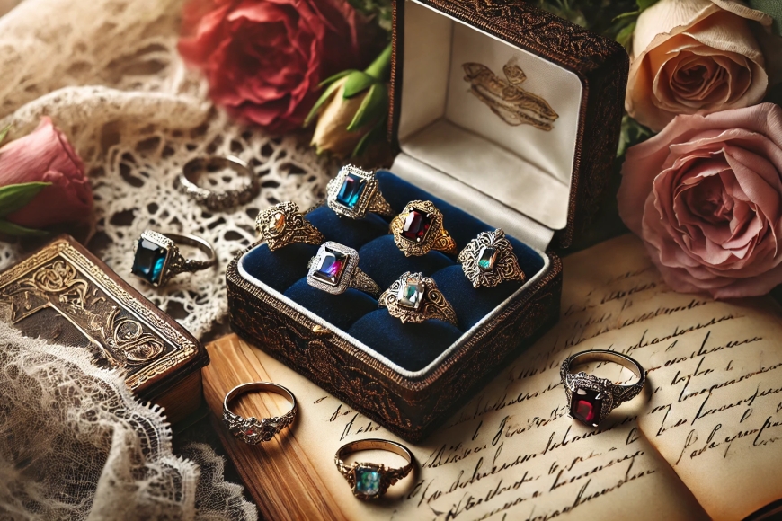 Átfogó Útmutató a Vintage Stílusú Eljegyzési Gyűrűkhöz: Romantikus Elegancia, Időtlen Varázslattal